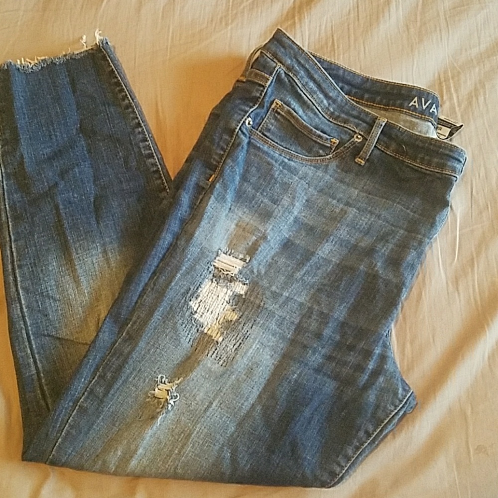 Ava and Viv distressed jeggings